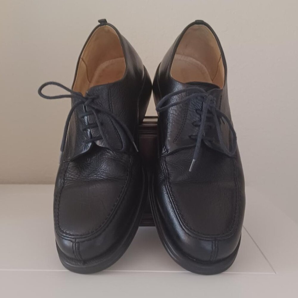 Sandro Moscoloni Vineyard 3060 Black Leather Oxford Derby Shoes Size 10.5 - Picture 2 of 9